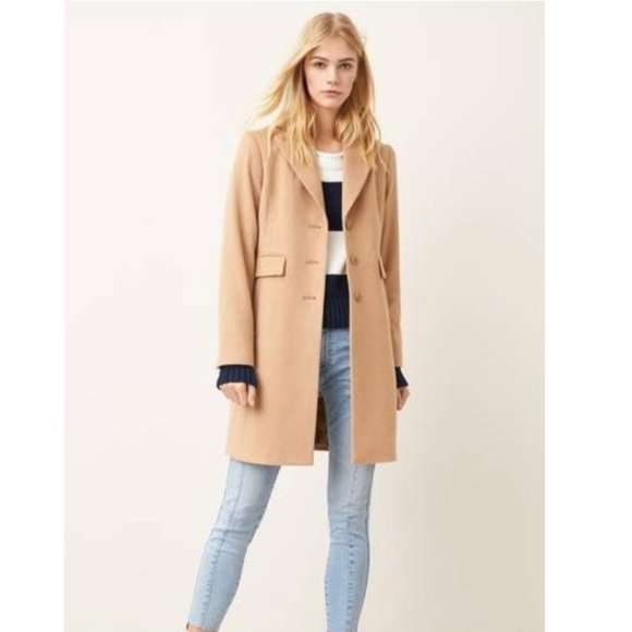 KRISTEN BLAKE Camel Wool Walking Coat - Picture 2 of 11